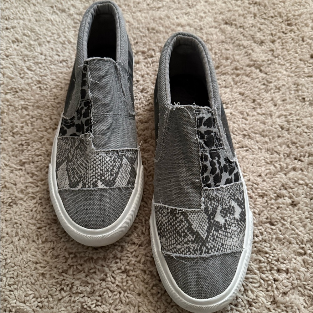 Stylish Gray Women’s Slip-On Shoes